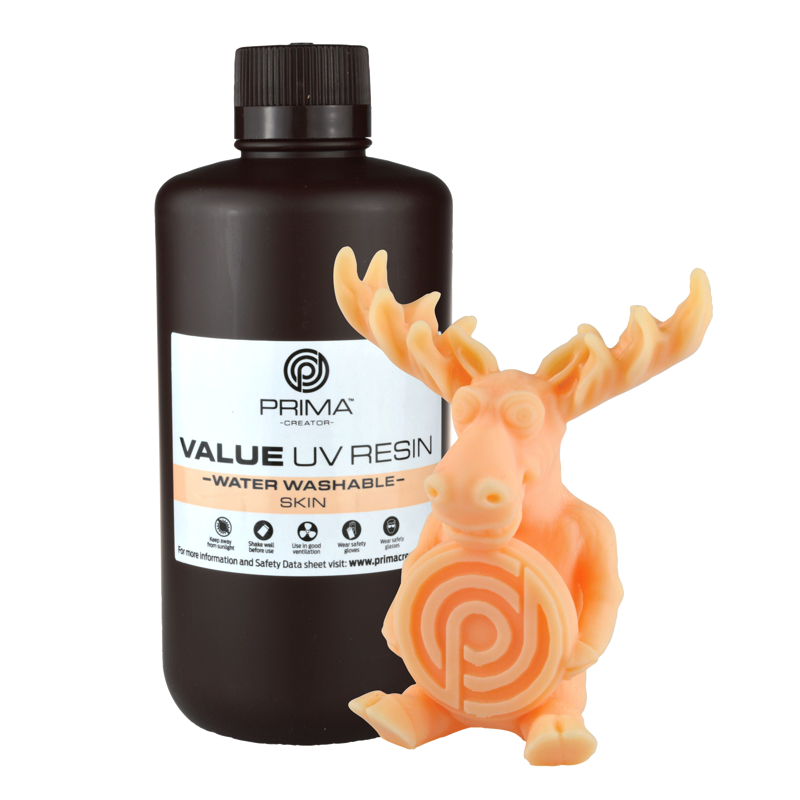 PrimaCreator Výhodná vodou omyvatelná UV pryskyřice - 1 kg - Pleťová