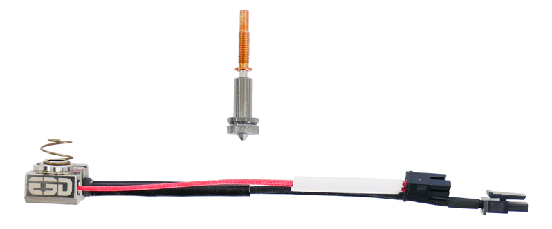E3D Revo Ultra vysokoteplotní topná část - PT100 - Jednotrysková sada