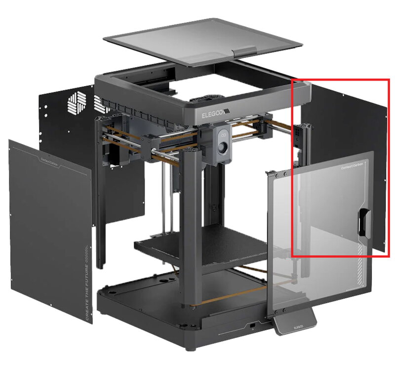 Elegoo Centauri Karbonová Pravá Těsnicí Deska