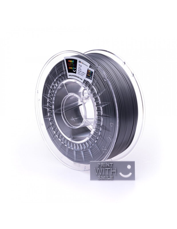 Print with Smile - PLA - 1,75 mm - Striebro - 1000 g Print with Smile - PLA - 1,75 mm - Striebro - 1000 g