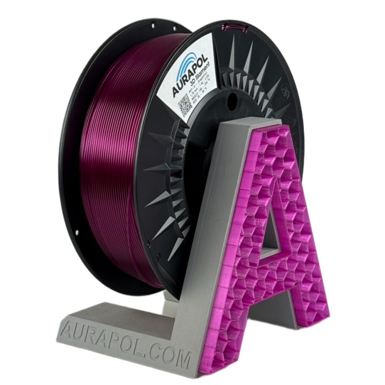Filament AURAPOL PETG DRAGONFRUIT TRANSPARENT 1,75 mm 1 kg.