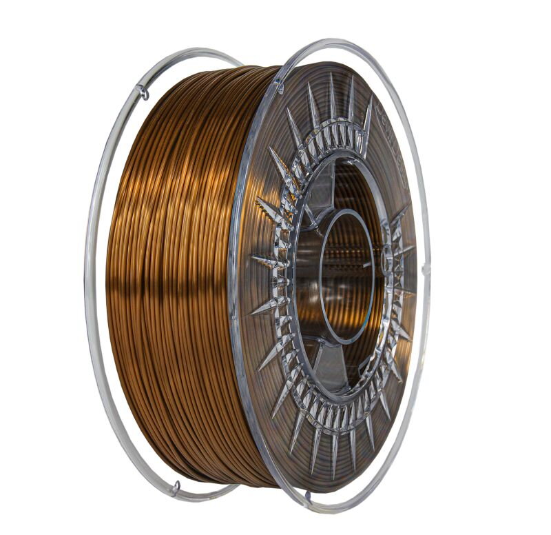 Filament DEVIL DESIGN PLA SILK HNĚDÁ 1,75 mm 1 kg.