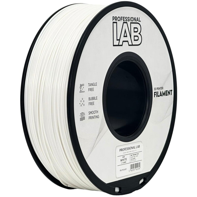 Filament PROFESSIONAL LAB ASA BÍLÁ 1,75 mm 1 kg