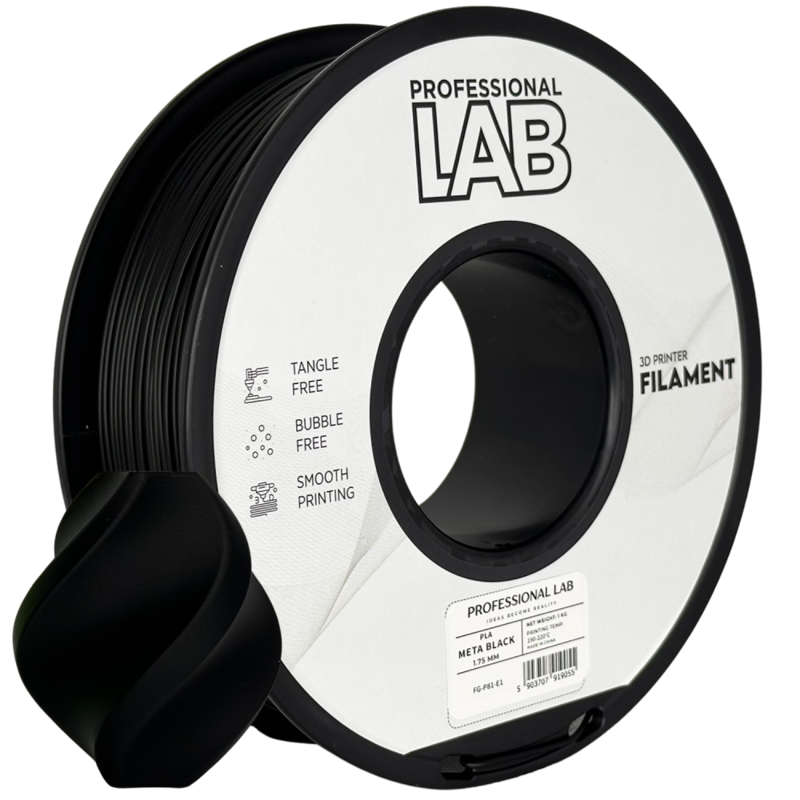 Filament PROFESSIONAL LAB PLA META ČERNÁ 1,75 mm 1 kg