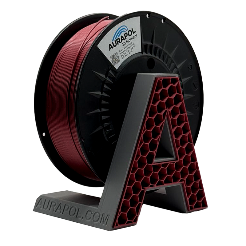 Filament AURAPOL PLA CHERRY GLEAM 1,75 mm 1 kg.