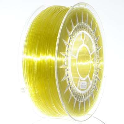 PET-G filament 1,75 mm žltý transparent Devil Design 1 kg