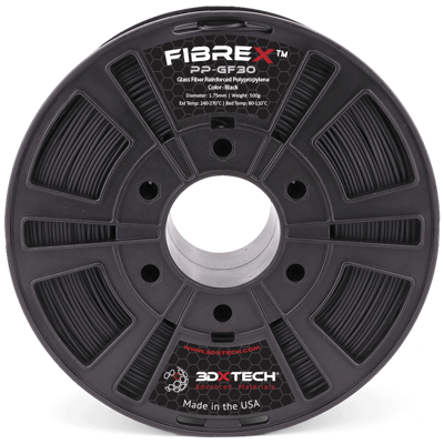 FIBREX PP GF30 filament černý 1,75 mm 3DXTECH 500 g