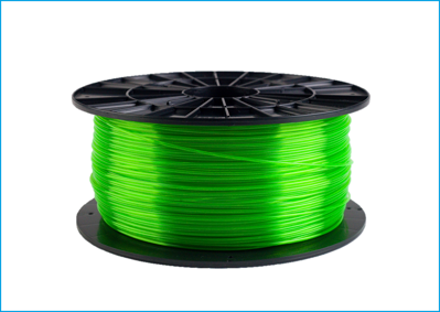 Filament-PM PET-G tlačová struna zelená transparentná 1,75 mm 1 kg Filament PM