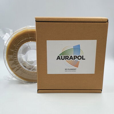 PLA filament medový honeycomb semitransparent 1,75 mm Aurapol 1kg