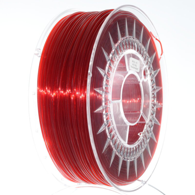PET-G filament 1,75 mm Ruby Red Trance. Devil Design 1 kg