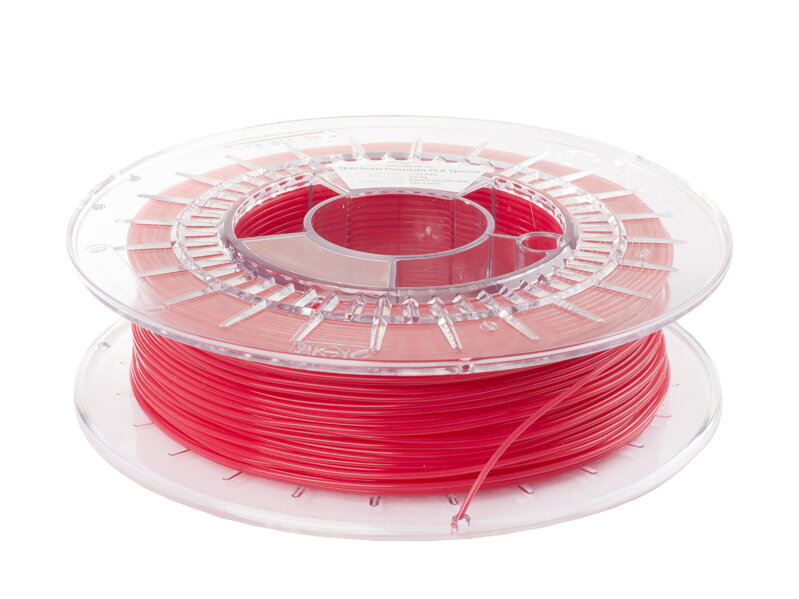 PLA termosenzitívne vlákno termo červené 1,75 mm spektrum 0,5 kg