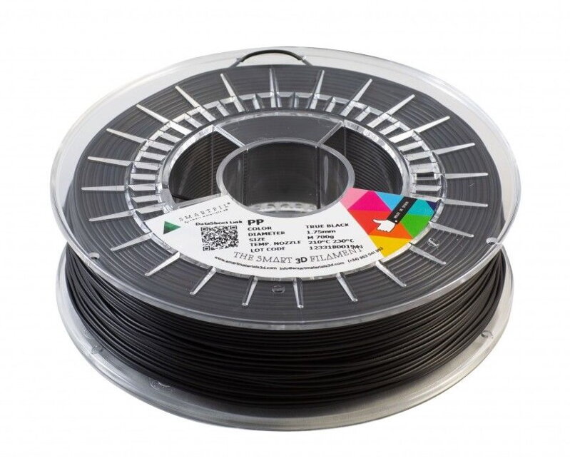 PP vlákno čierna 2,85 mm SmartFil 700 g PP vlákno čierna 2,85 mm SmartFil 700 g