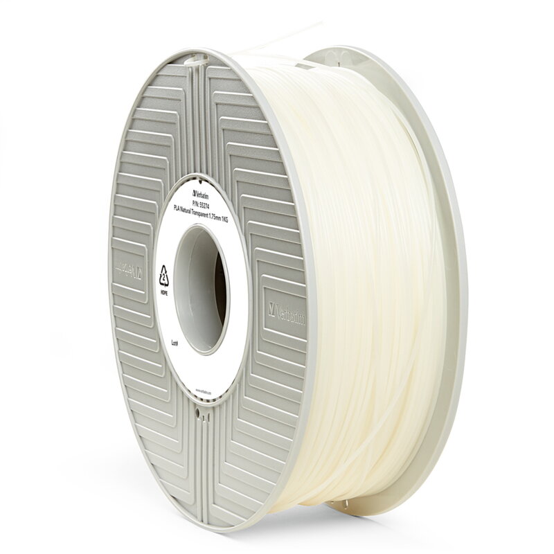 PLA Filament 1,75 mm prírodný priehľadný 1 kg doslovný PLA Filament 1,75 mm prírodný priehľadný 1 kg doslovný