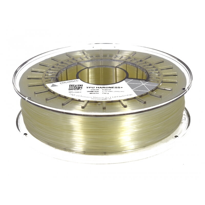 INNOVATEFIL TPU HARDNESS + filament natural 1,75 mm 750 g INNOVATEFIL TPU HARDNESS + filament natural 1,75 mm 750 g
