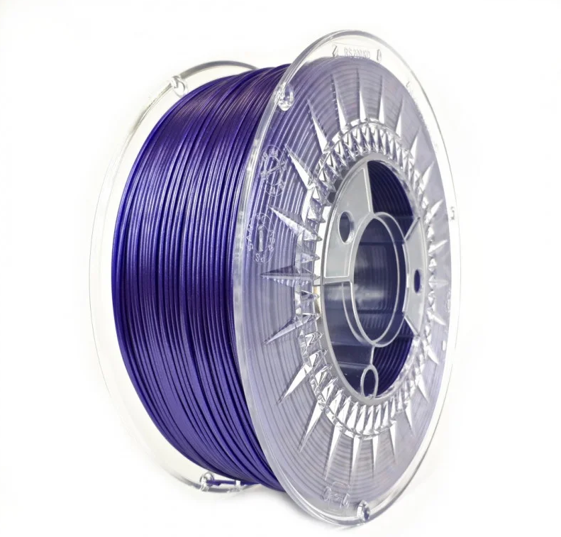 PET-G filament 1,75 mm Galaxy trblietavý fialový Devil Design 1 kg