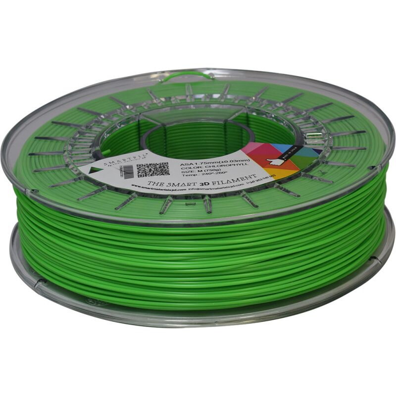 ASA vlákno zelený chlorofyl 1,75 mm smartfil 750 g