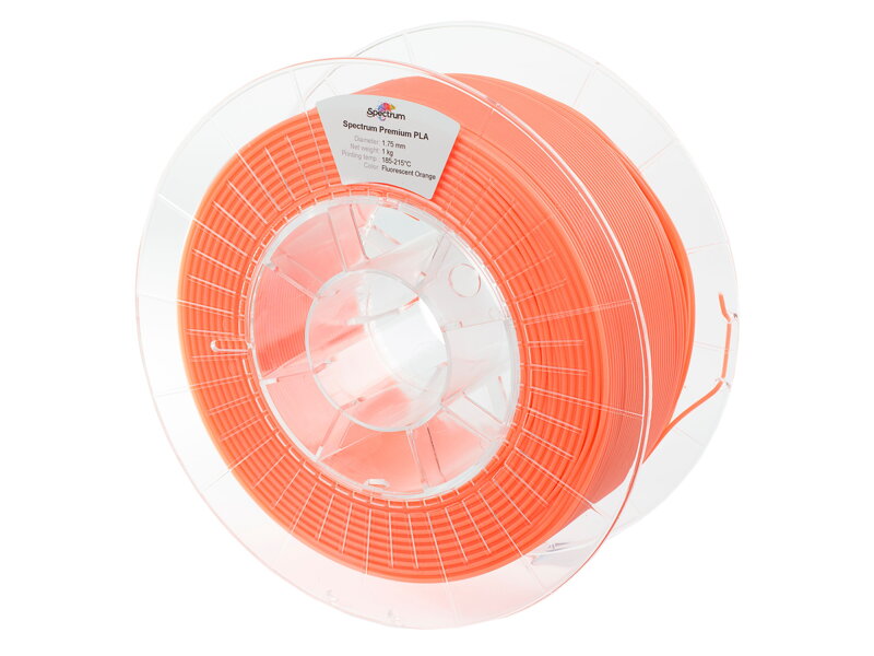 PLA TLAČ Fluorescencia oranžová 1,75 mm spektrum 1 kg PLA TLAČ Fluorescencia oranžová 1,75 mm spektrum 1 kg