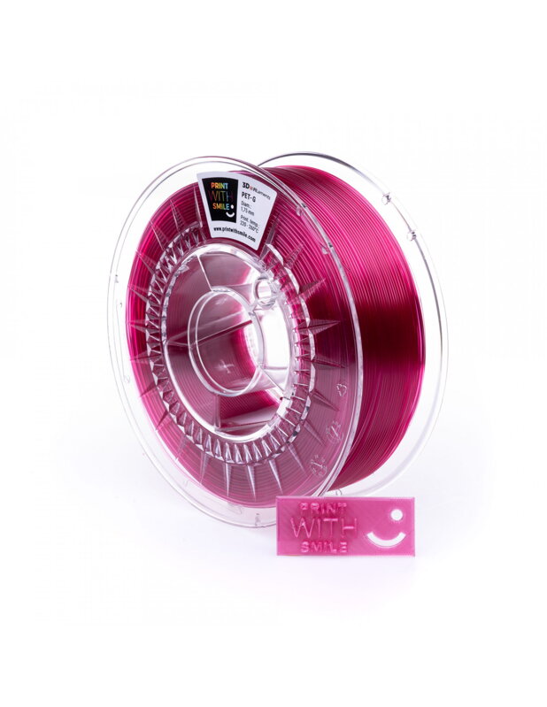 Tlač s úsmevom - PET -G - 1,75 mm - Raspberry Pink - 1 kg